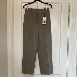 NWT Zara 100% wool ankle length trousers